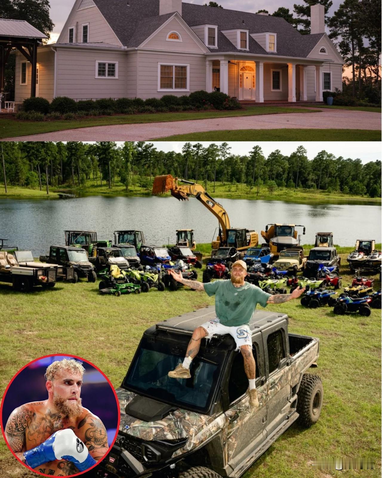 美国职业拳击手、网络红人和演员杰克·保罗（JakePaul）在佐治亚州迪凯特县