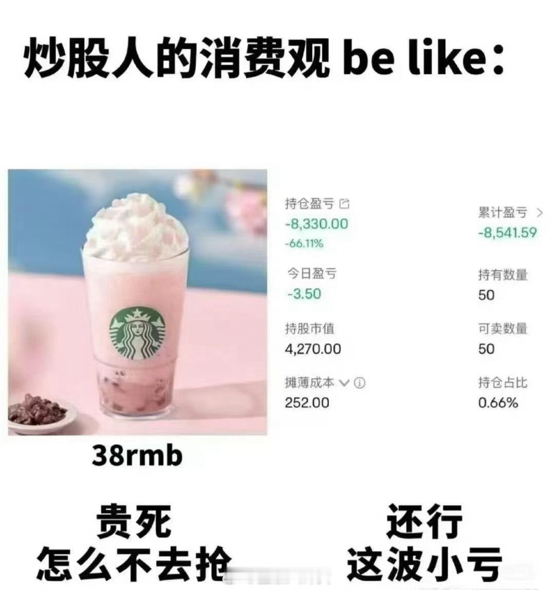 炒股人的消费观[doge]a股​​​