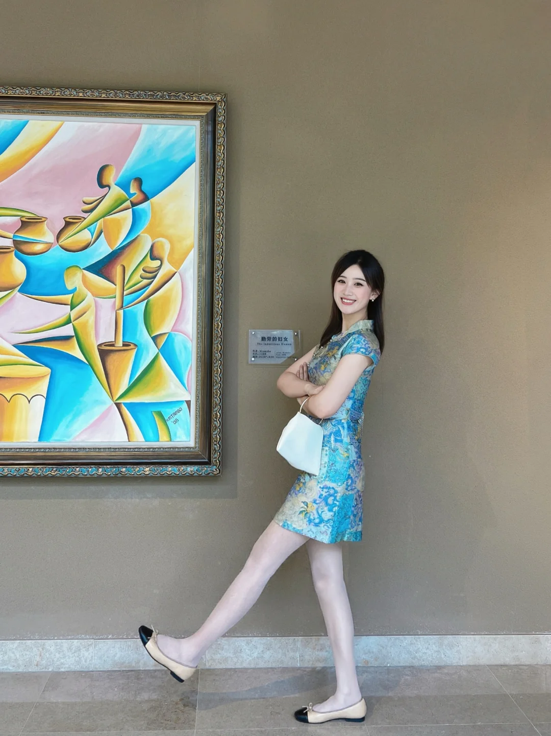 173ootd 🩵| 喜欢的旗袍穿起来～