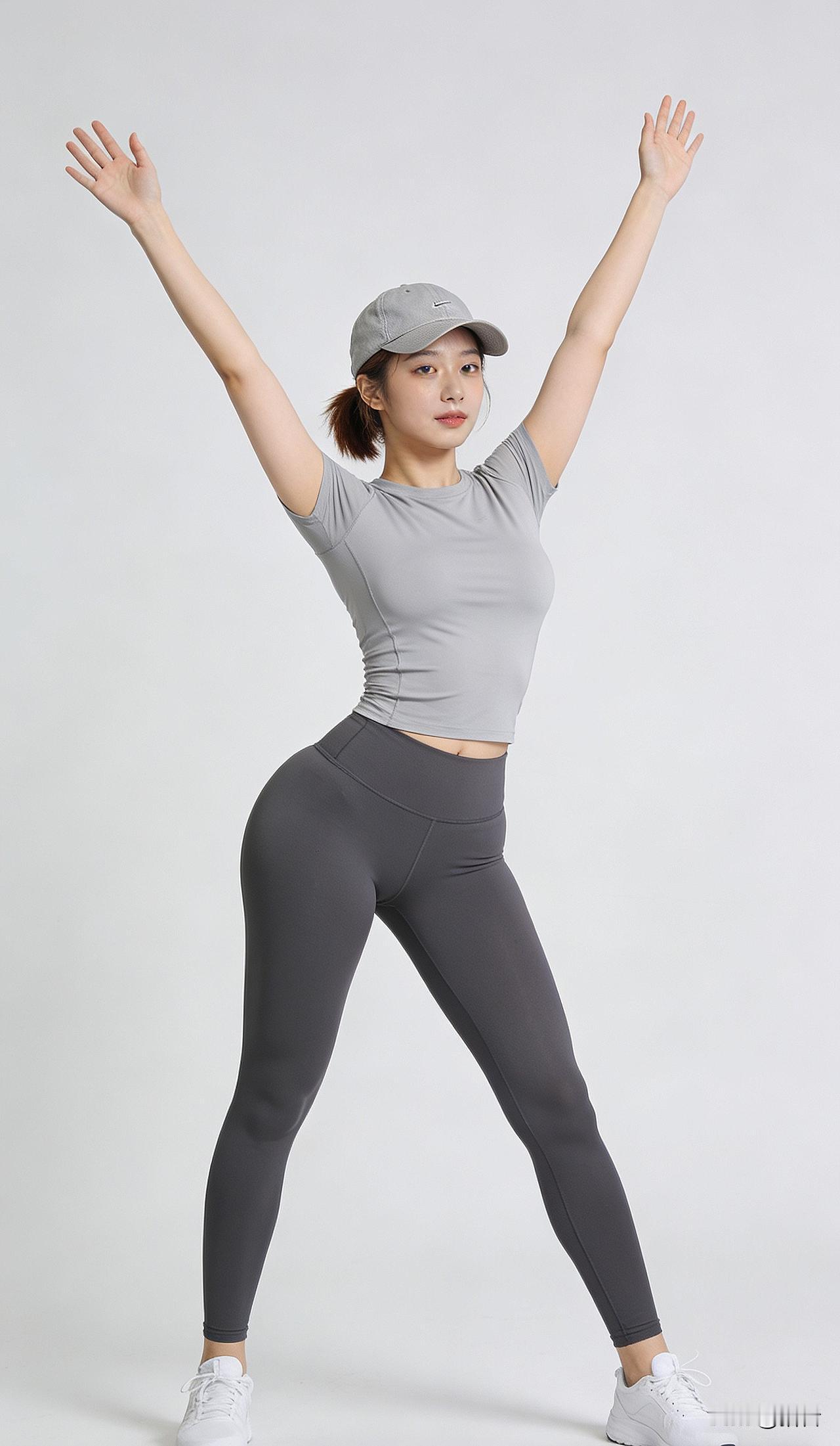 就喜欢这样的健身穿搭，简简单单！