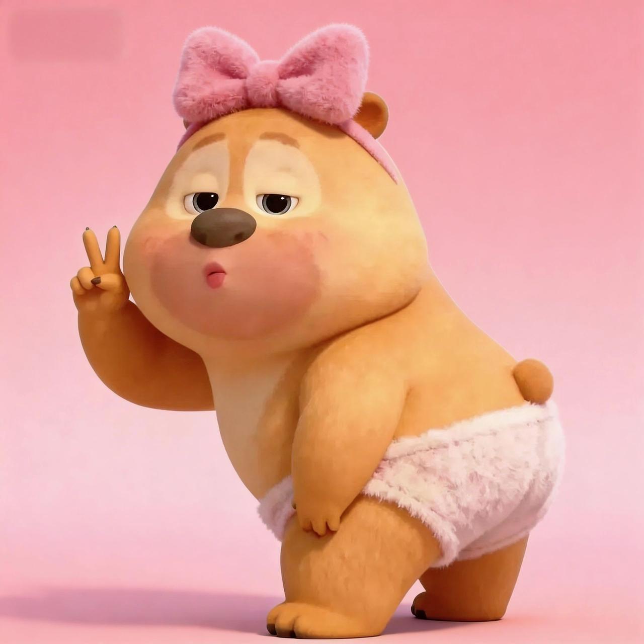 超萌熊出没可爱风不能说熊小兜萌到炸了