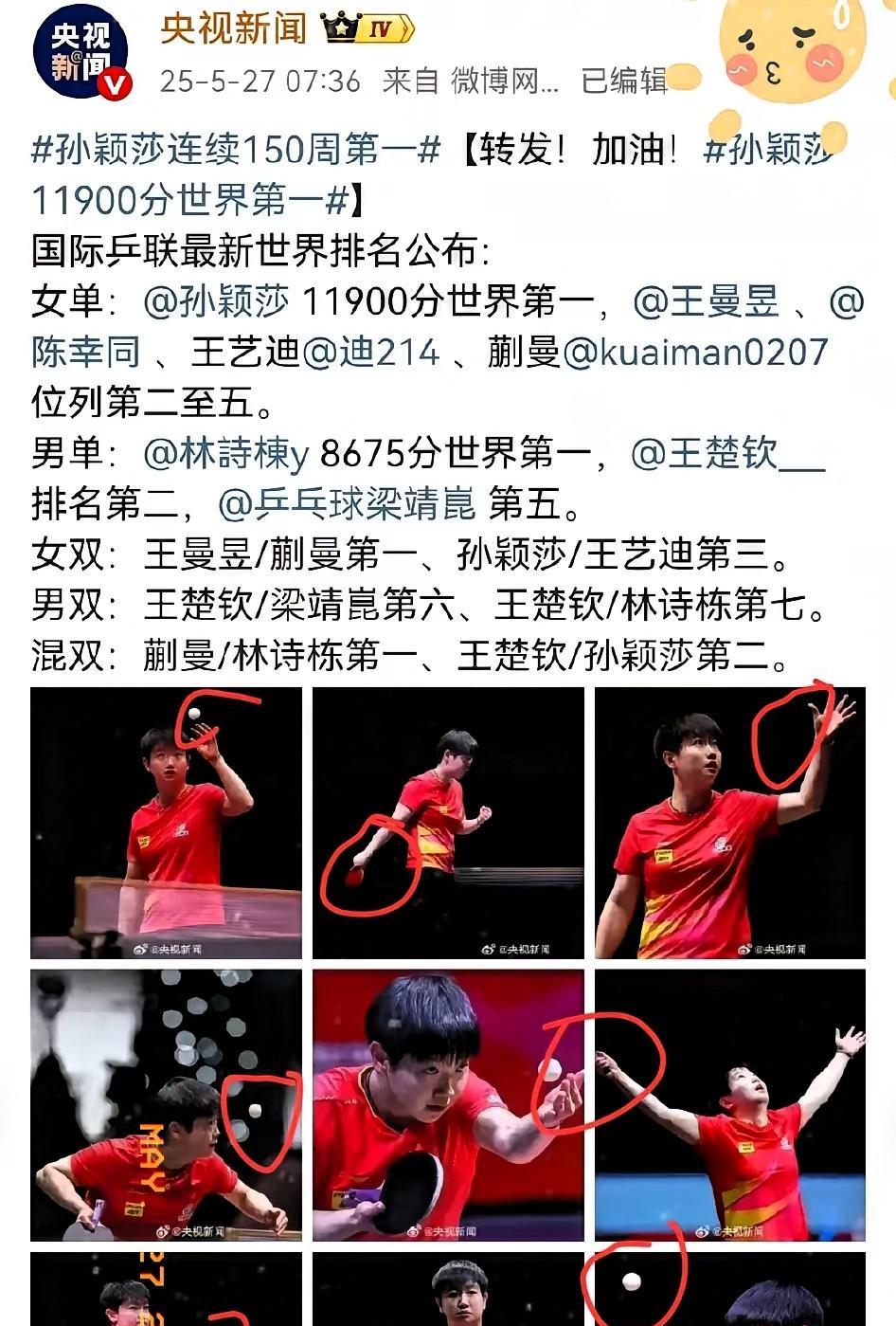 央妈这次的操作直接把偏爱写在公屏上！27日更新的世界排名，配图九宫格，定睛一