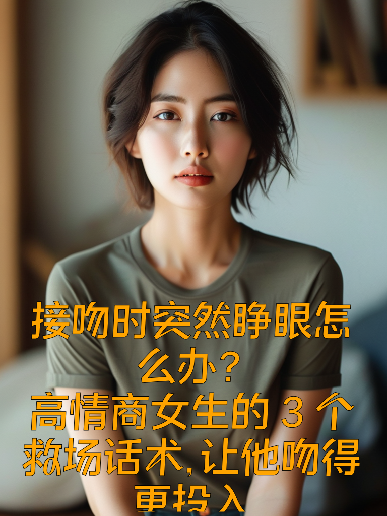 接吻时突然睁眼怎么办？高情商女生的3个救场话术，让他吻得更投入