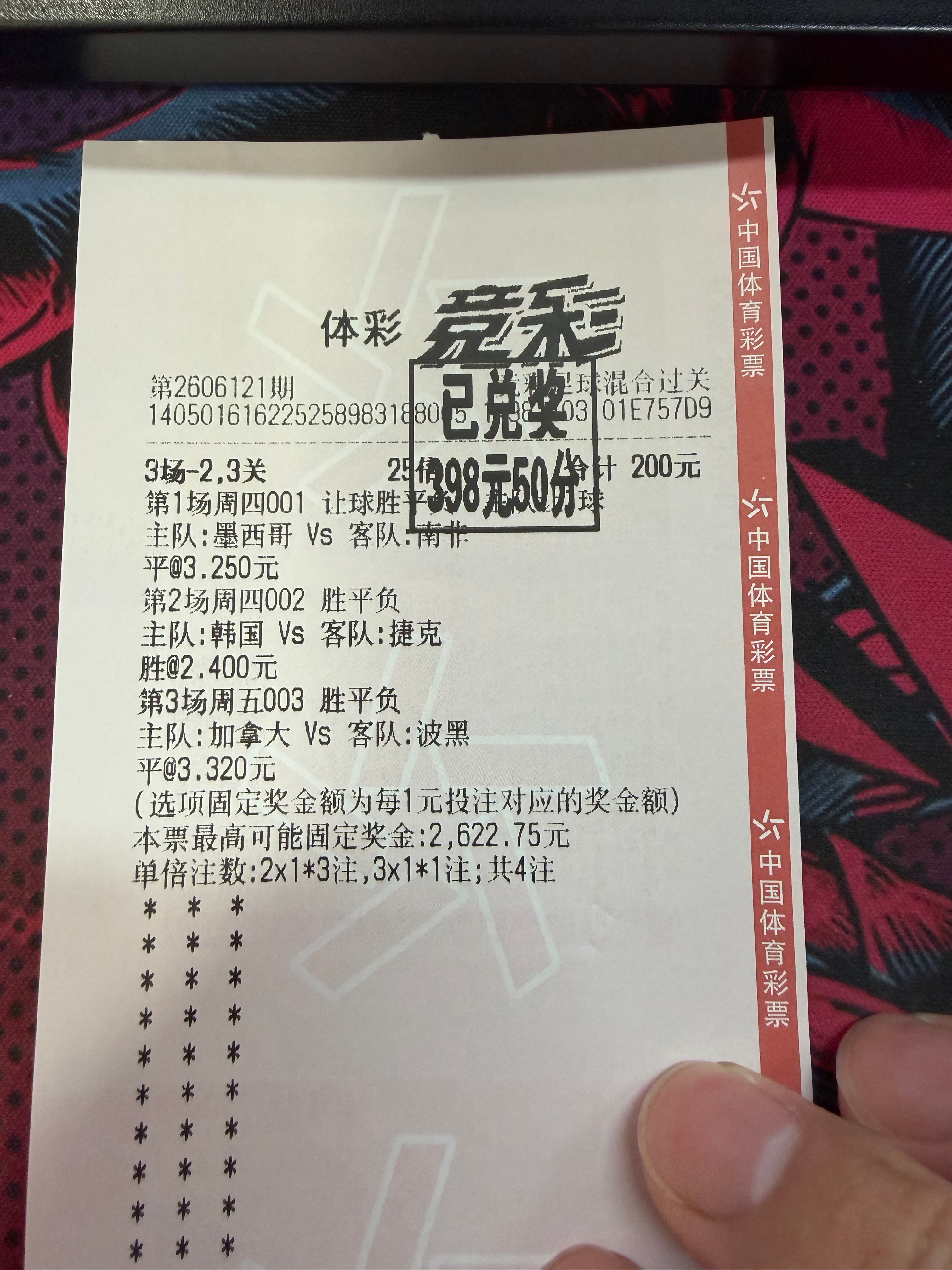 忘了，还中了一个这个