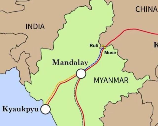 中缅铁路比中巴铁路更现实，但也没那么快能通。中缅线昆明到皎漂1500公里，已开工