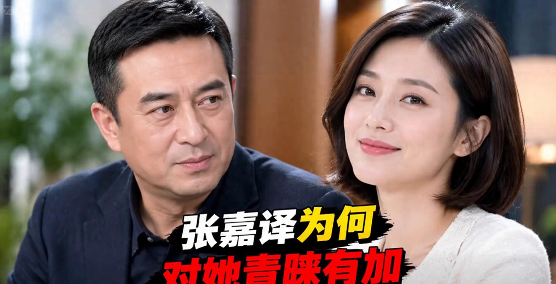 张嘉译这老戏骨，怎么就被王晓晨拿捏得死死的。记者问他，为啥总找她当女主。他张嘴就来，人家长得好看，会
