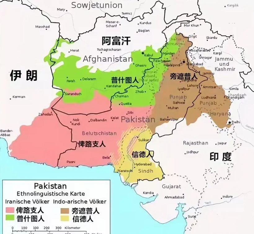 巴基斯坦民族构成和区域集中的人口格局，注定了这个国家不会太平。巴基斯坦民族构成