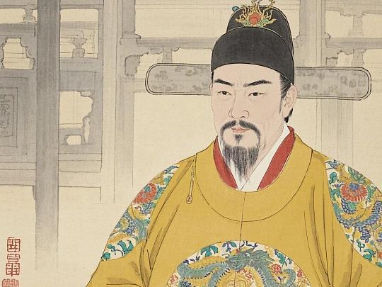 1462年，15岁的太子朱见深正在洗澡，他的乳娘进来加水。谁知，朱见深恳求，非要