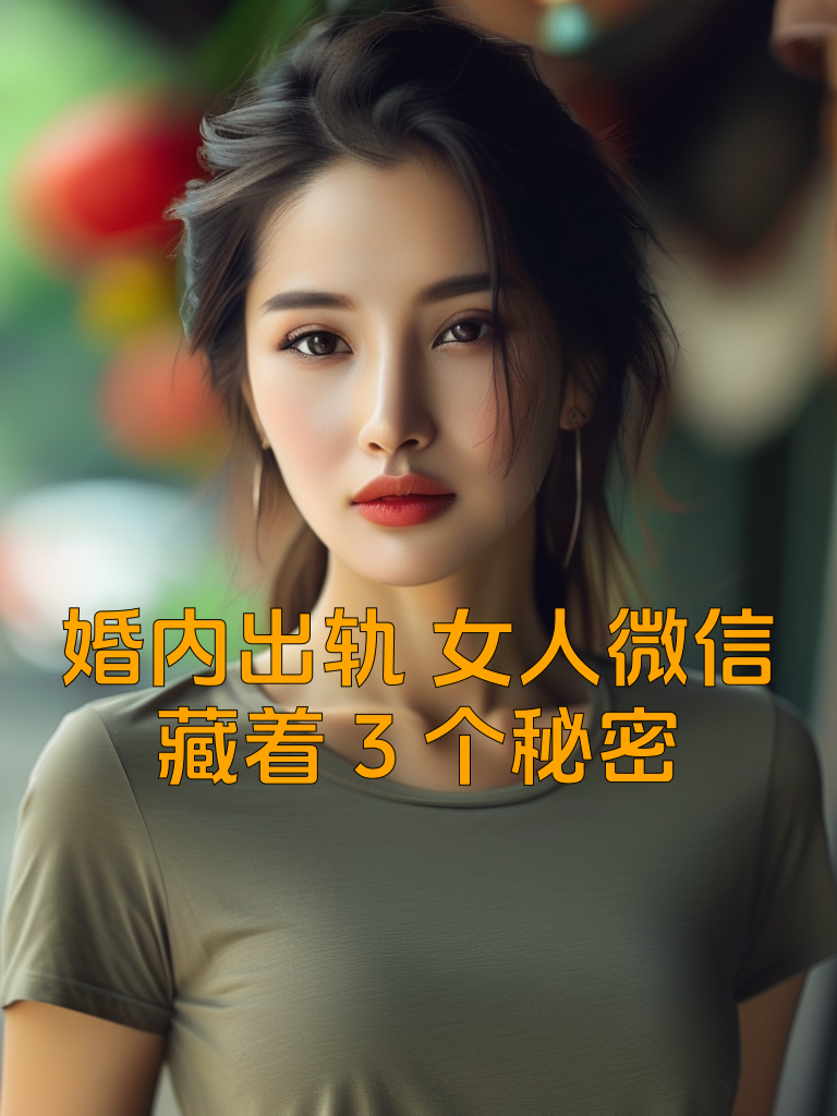 婚内出轨，女人微信藏着3个秘密