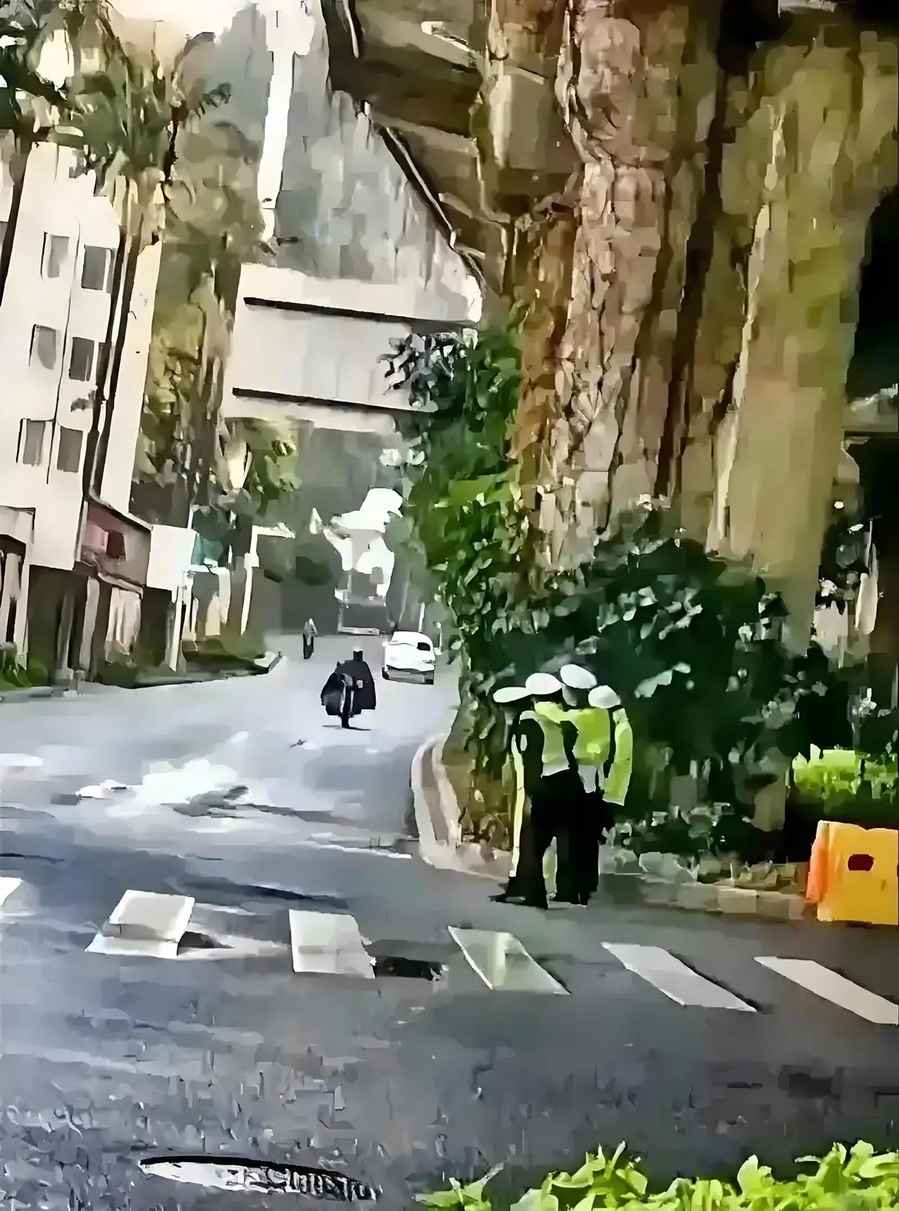 有人说，一些警察藏在绿化带里，藏在大树后面，去抓那些没有戴安全帽的人来进行罚款，