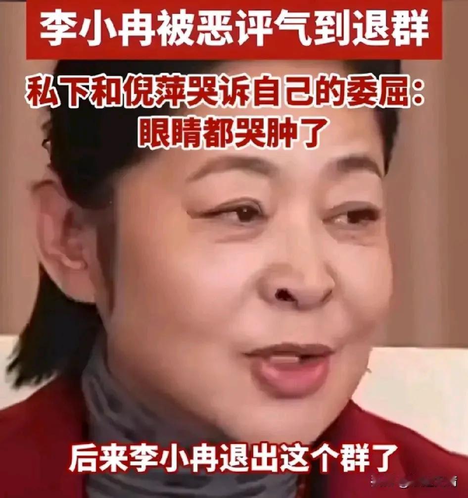 倪萍老师直播说李小冉退群，李小冉凌晨微博跟网友互骂，引发网友热议！感觉倪萍老