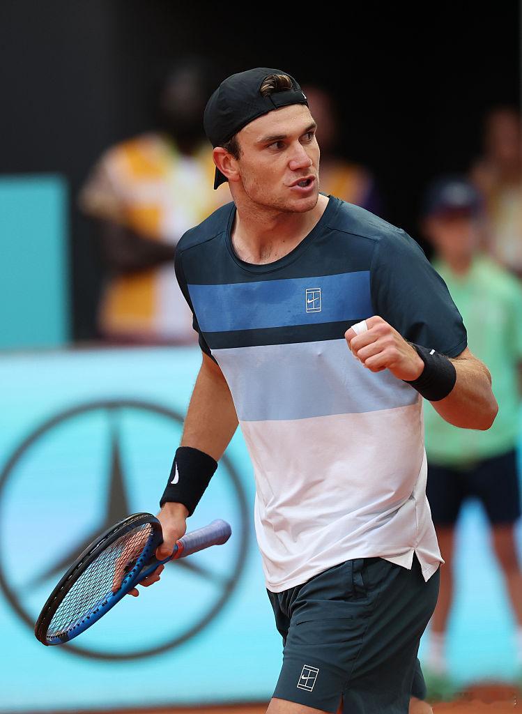 德雷珀首进红土大师赛八强！ATP1000马德里大师赛第四轮，5号种子德雷珀以6