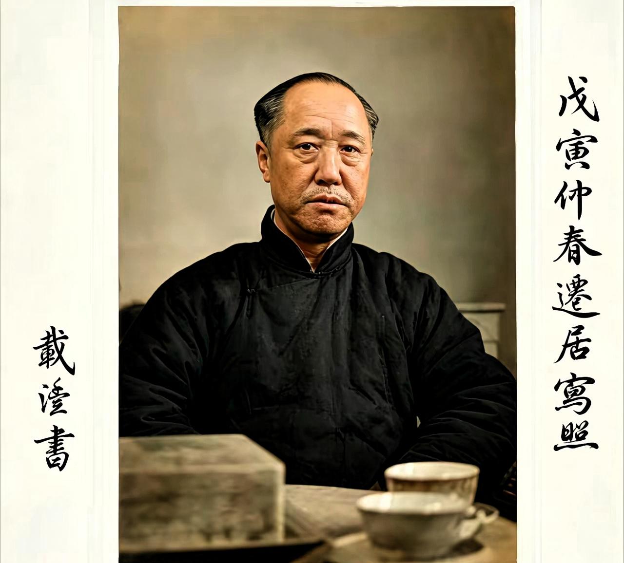 1938年，天津，一张留存的标准照，定格了末代摄政王载沣的身影。这一年他五十五岁