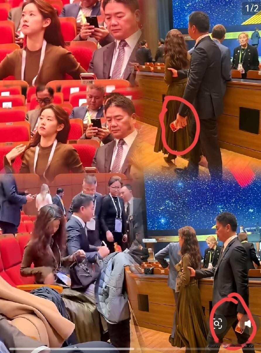 有没发现？刘强东用的是苹果手机icon还是苹果最新款，最标志的颜色。