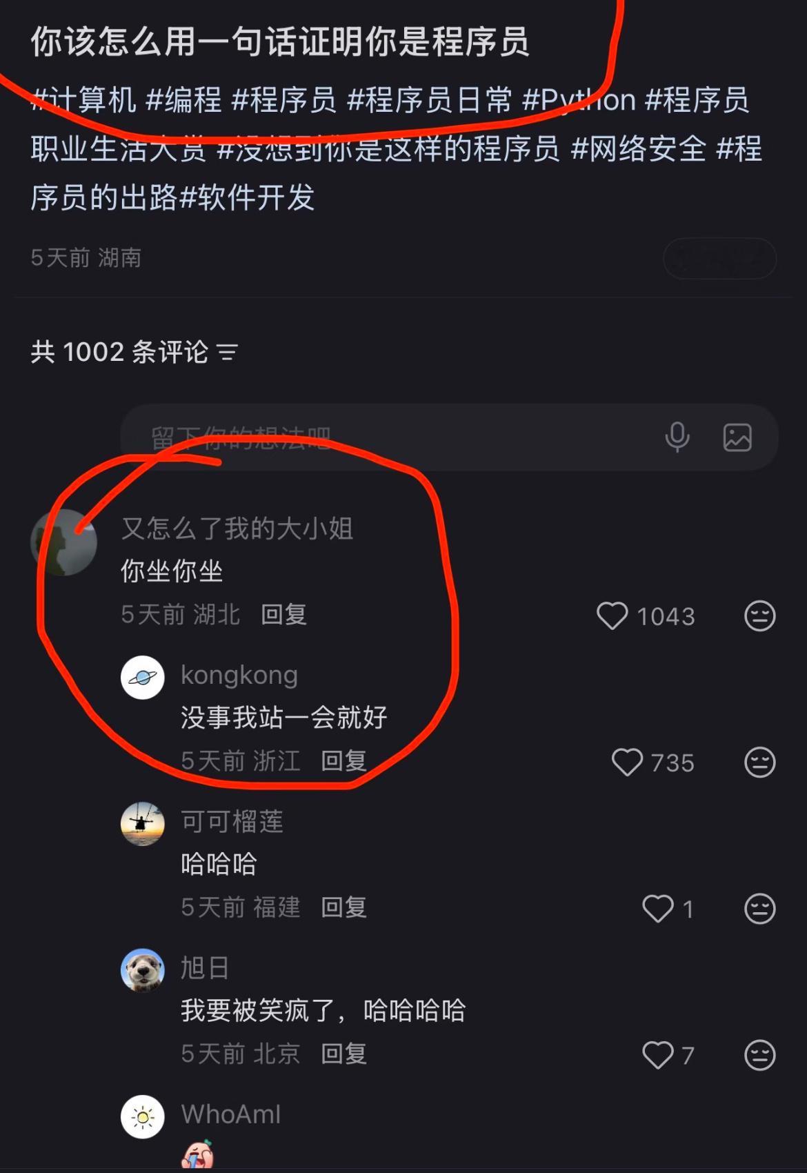 你该怎么用一句话证明你是程序员