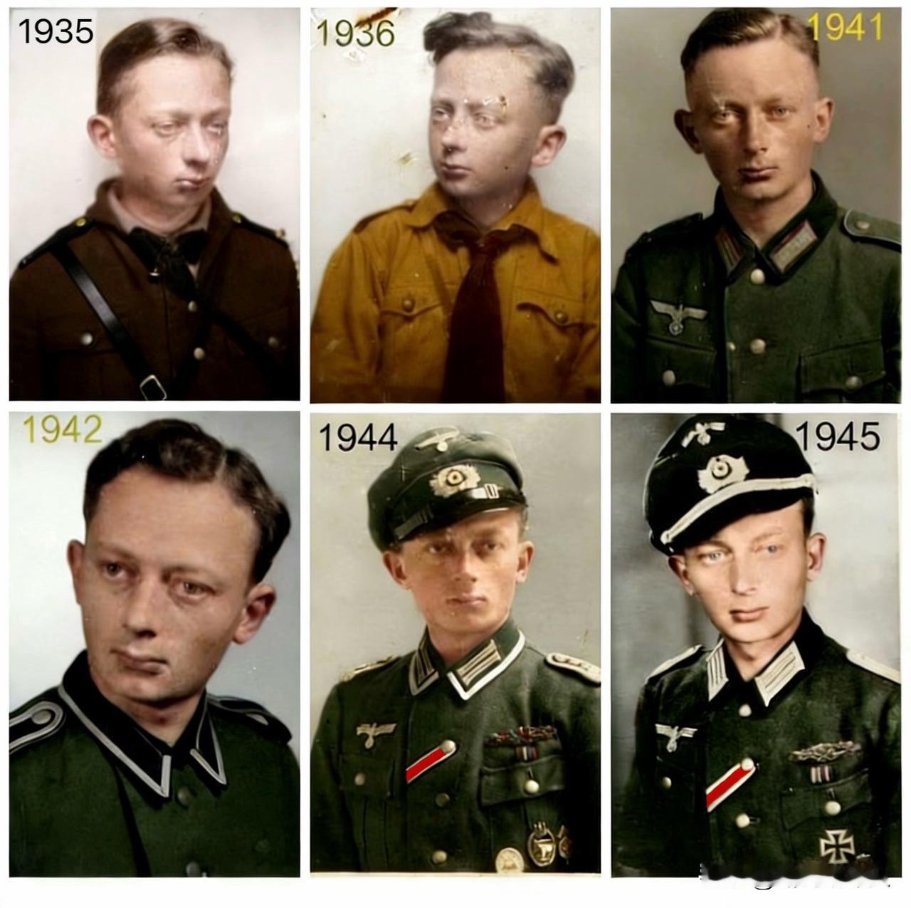 一个德国少年的10年蜕变。10年间，一脸稚气的男孩变成了身经百战的军人，制服的更