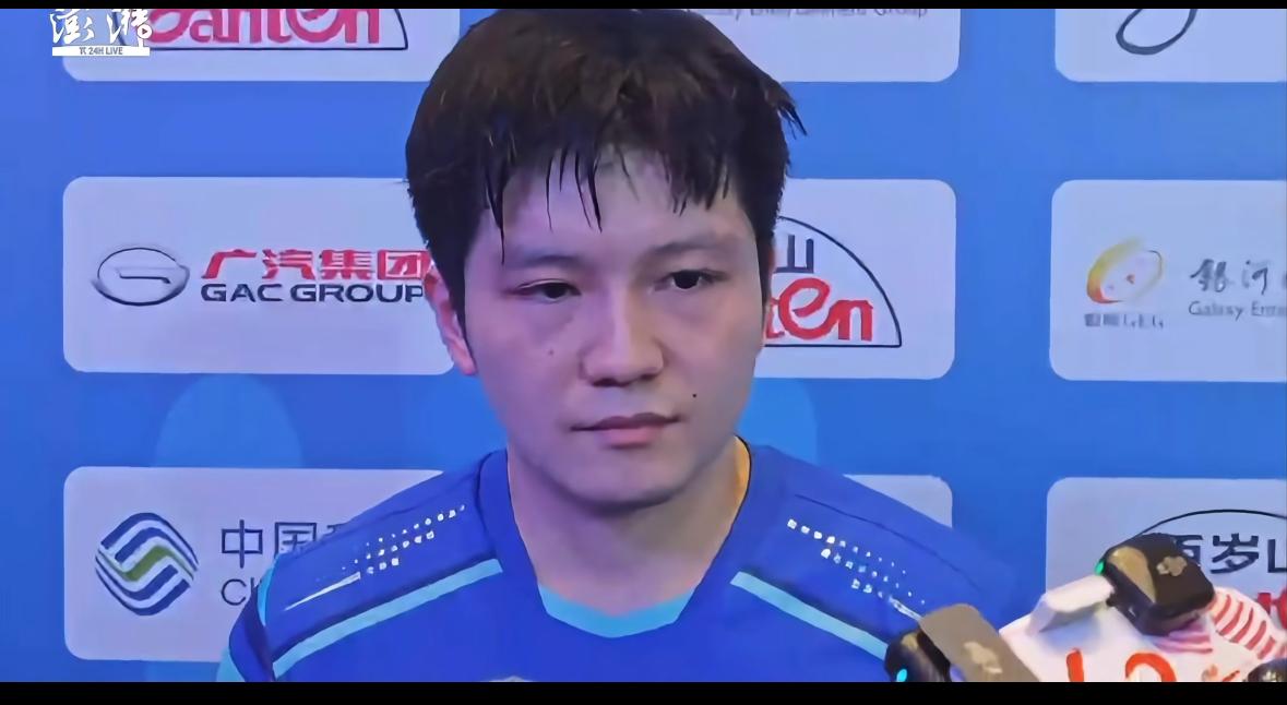 樊振东4:2王楚钦的赛后采访：球迷感受到体育精神带来的正能量最重要！全运会男