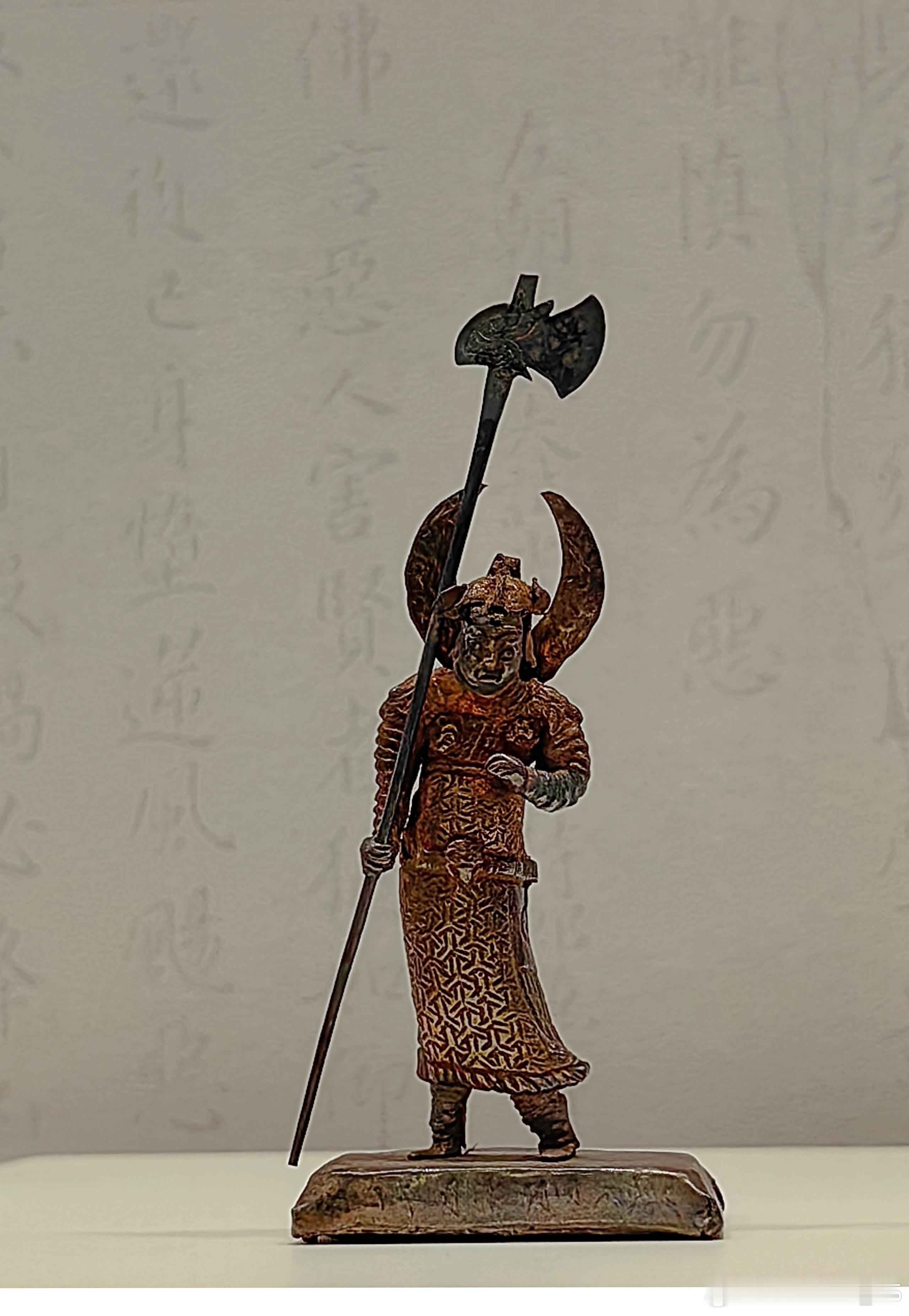 鎏金银神王像北宋景祐四年（1037）浙江省博物馆藏1966年瑞安慧光塔出土