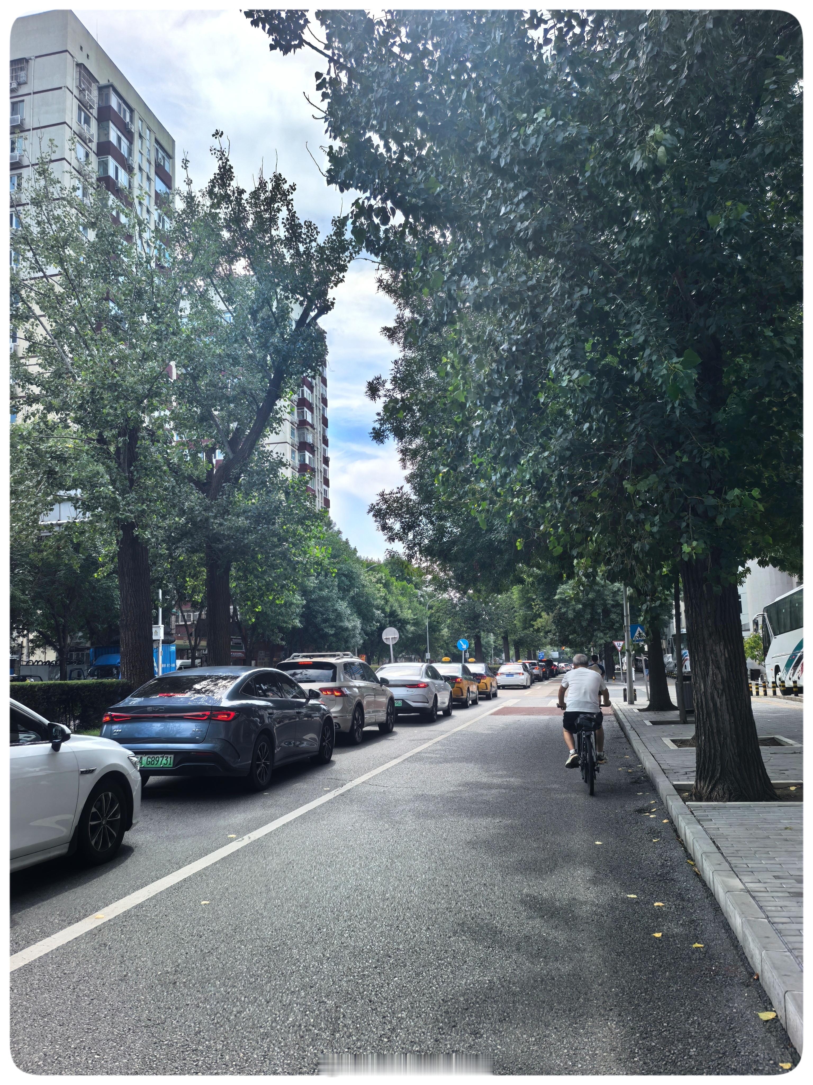 中午回家睡了一觉，回来时堵车都堵到高德大厦了，我们单位对交通的贡献。今天的云很美