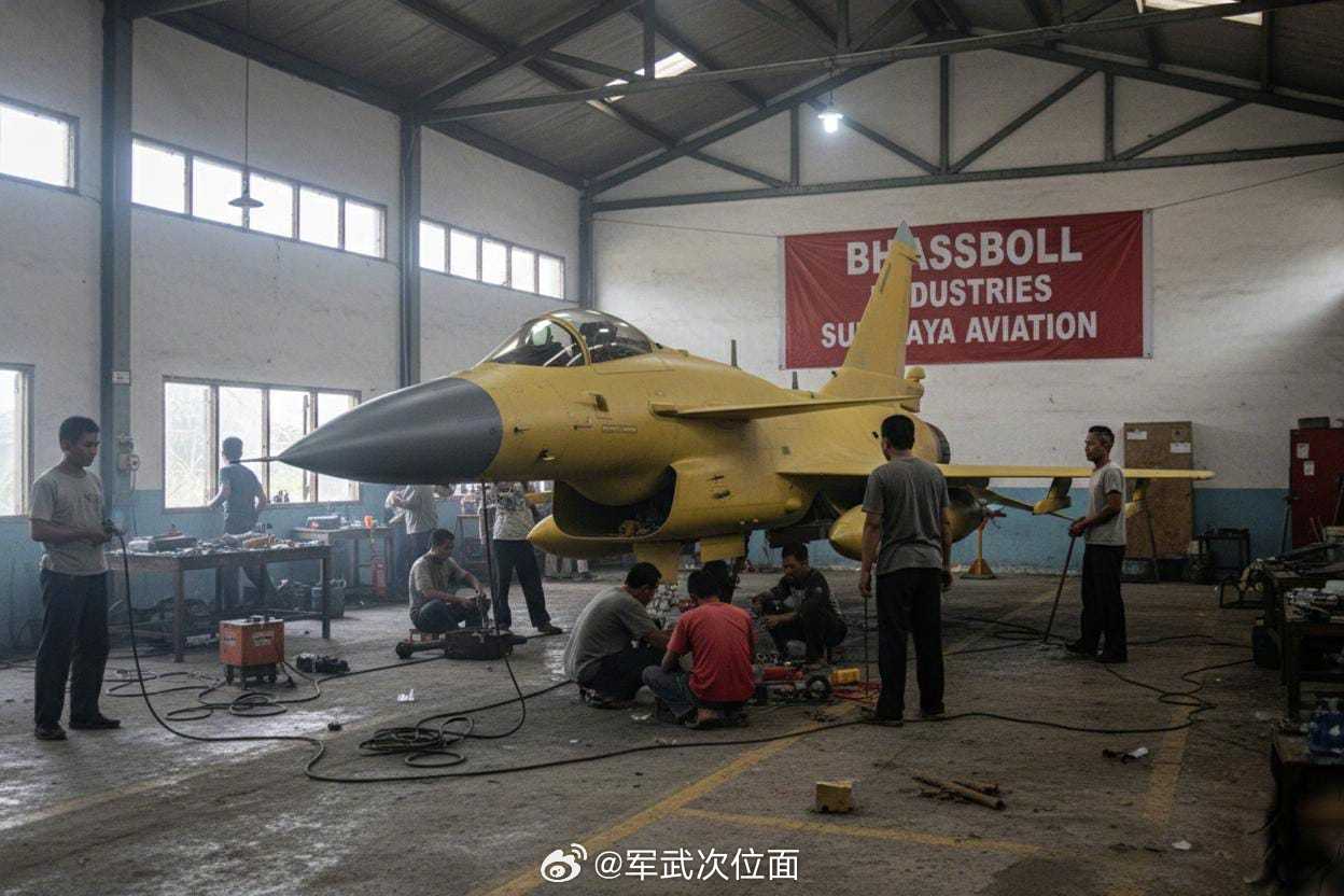 印尼网友都把AI图做出来了,命名J-10BD烽火问鼎计划