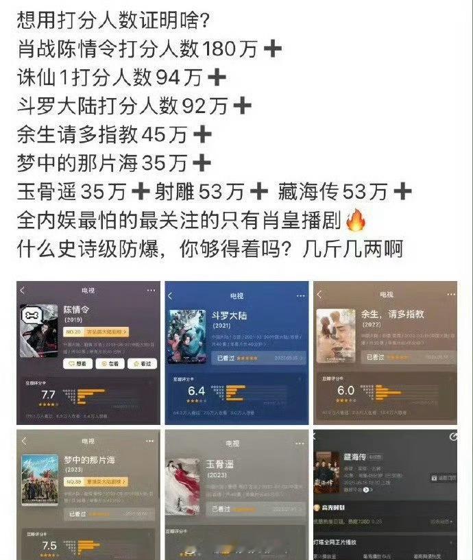 这才是真的好多人，特别是我们藏海传我真的看到就想骂郫县，7.1你还要脸吗？