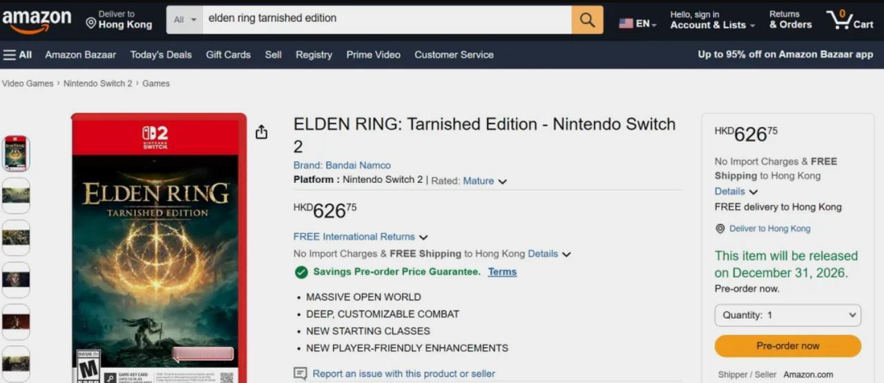 【真有你的FS社！老头环冷饭卖80美刀】switch2游戏又因为售价问题被吐槽了