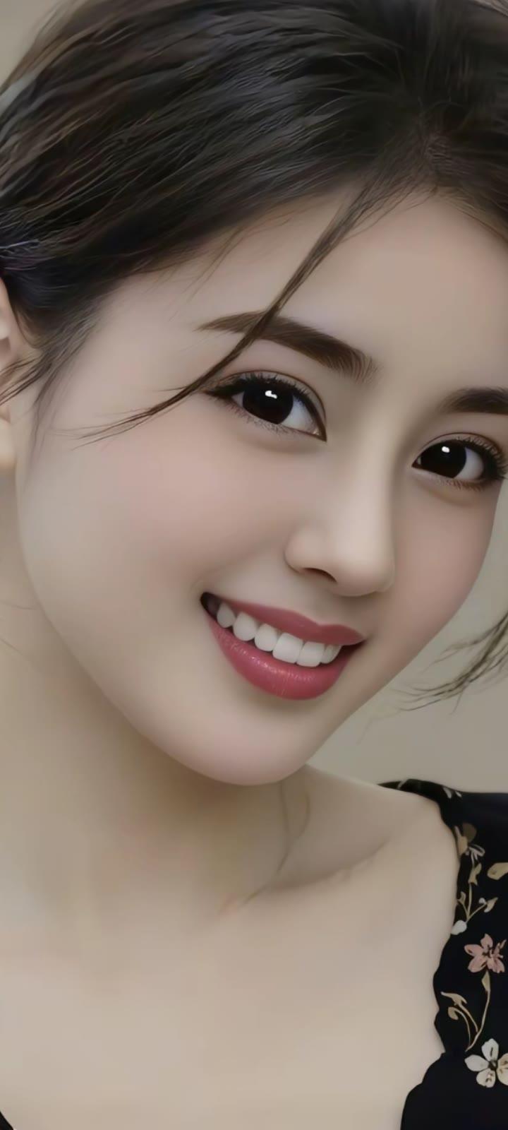 甜美笑容，温柔如水，花枝招展的少女心🌸💕