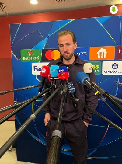 当拜仁的英格兰球星哈利凯恩被问到如何看待下一场欧冠对阵皇家马德里时，凯恩说：“皇