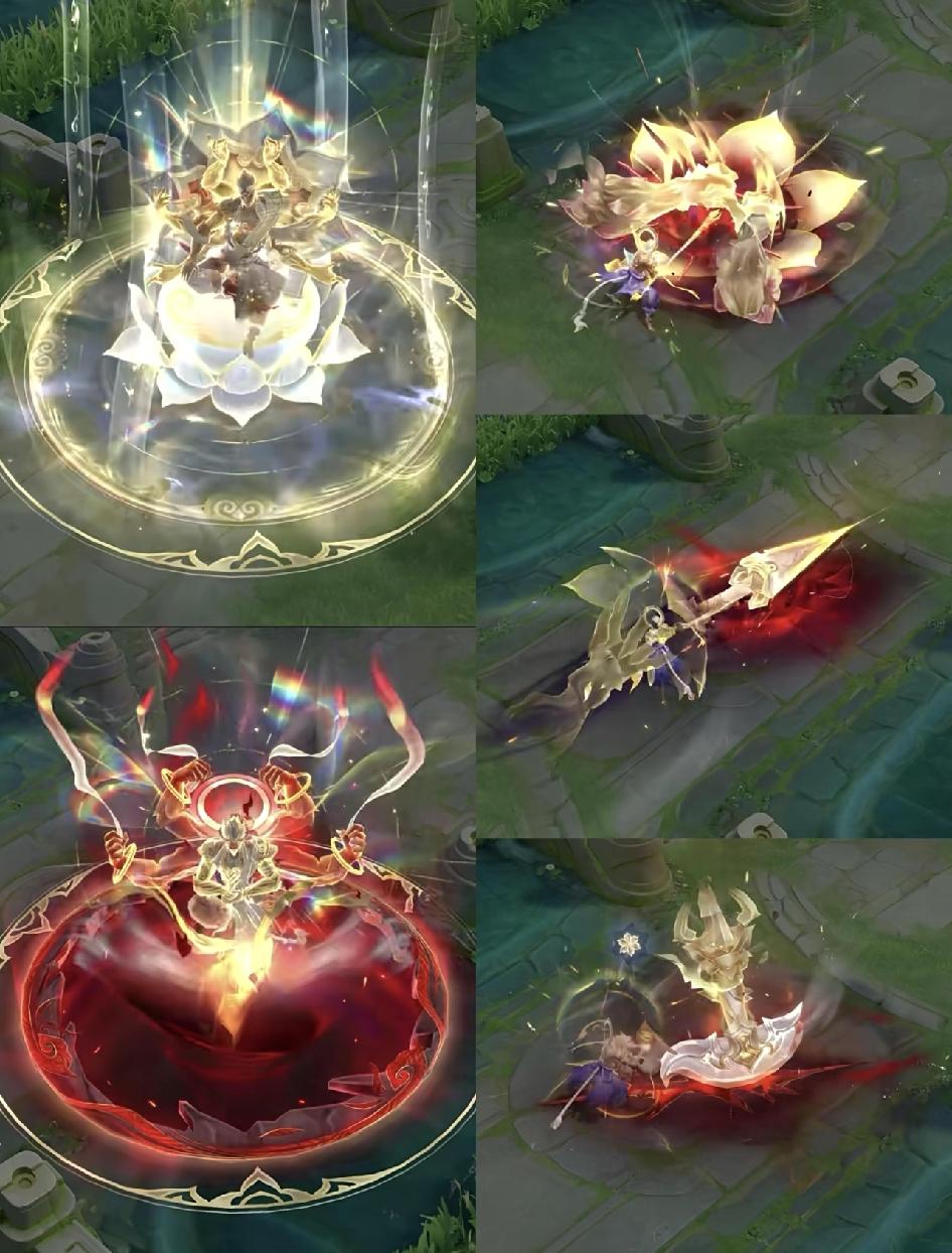 这就是猴哥的待遇吗？大招双形态也就算了，每个技能的强普特效还都不一样。王者内