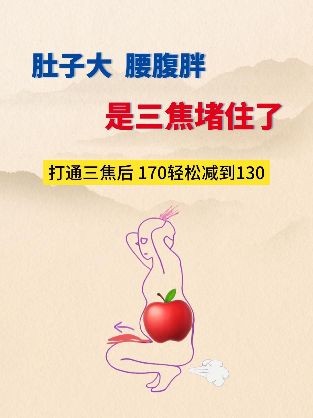 肚子大腰胖，是三焦堵住了，打通之后狂掉秤国医的精诚力量