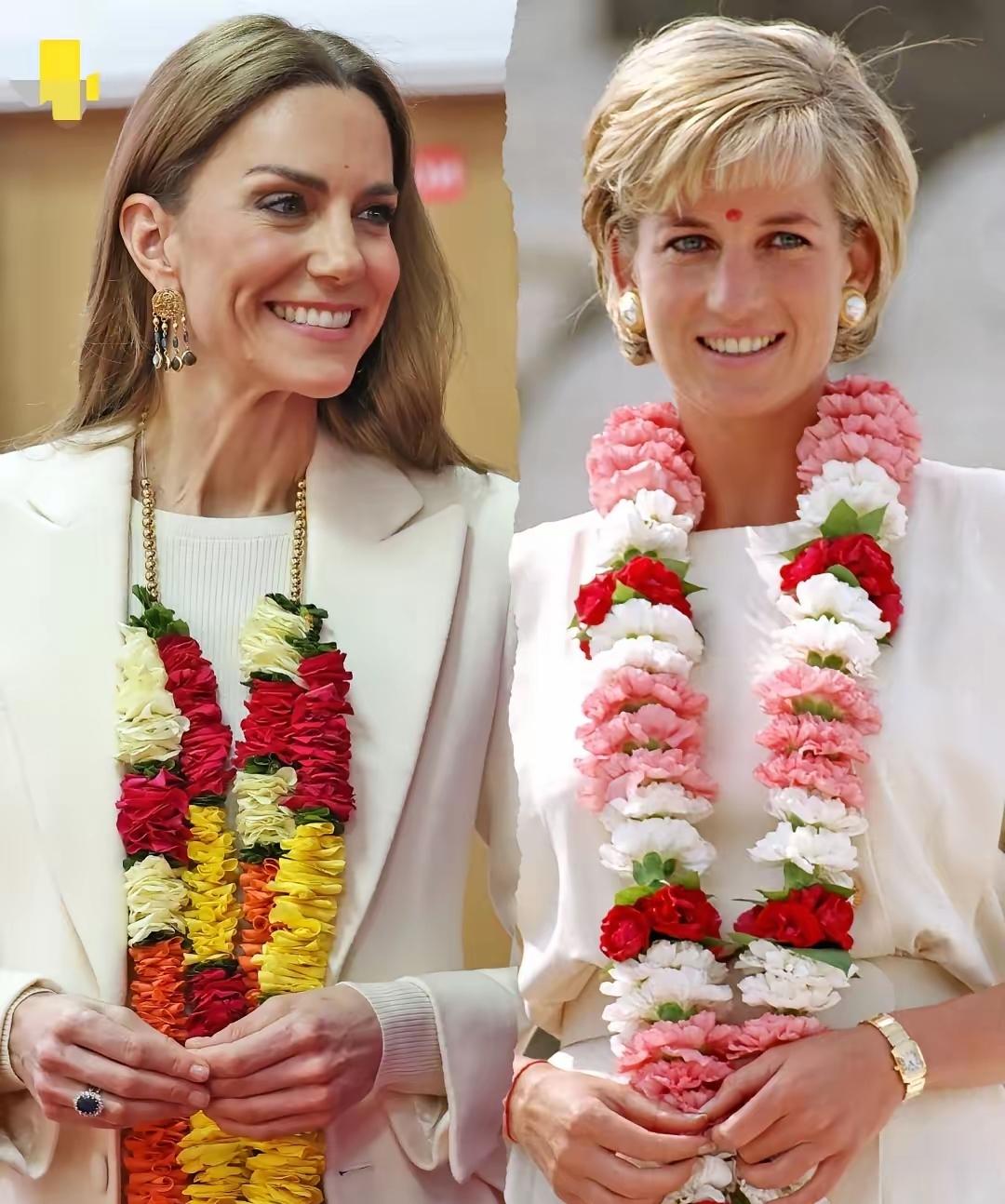 不管如何复制，凯特也只学到婆婆戴安娜的七分！同一类型的活动，很明显凯特在复制戴