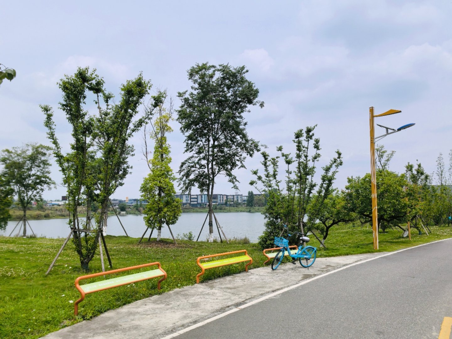 第一次挑战成都天府锦城绿道整圈，和朋友家里出发101公里，骑行4个半小时之前最远