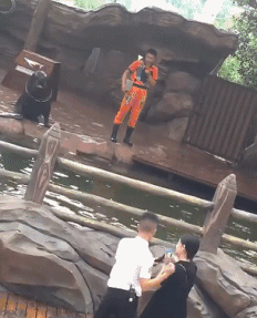 妹子绝对是故意的，看人家帅