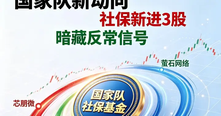 国家队新动向! 社保新进3股, 暗藏反常信号