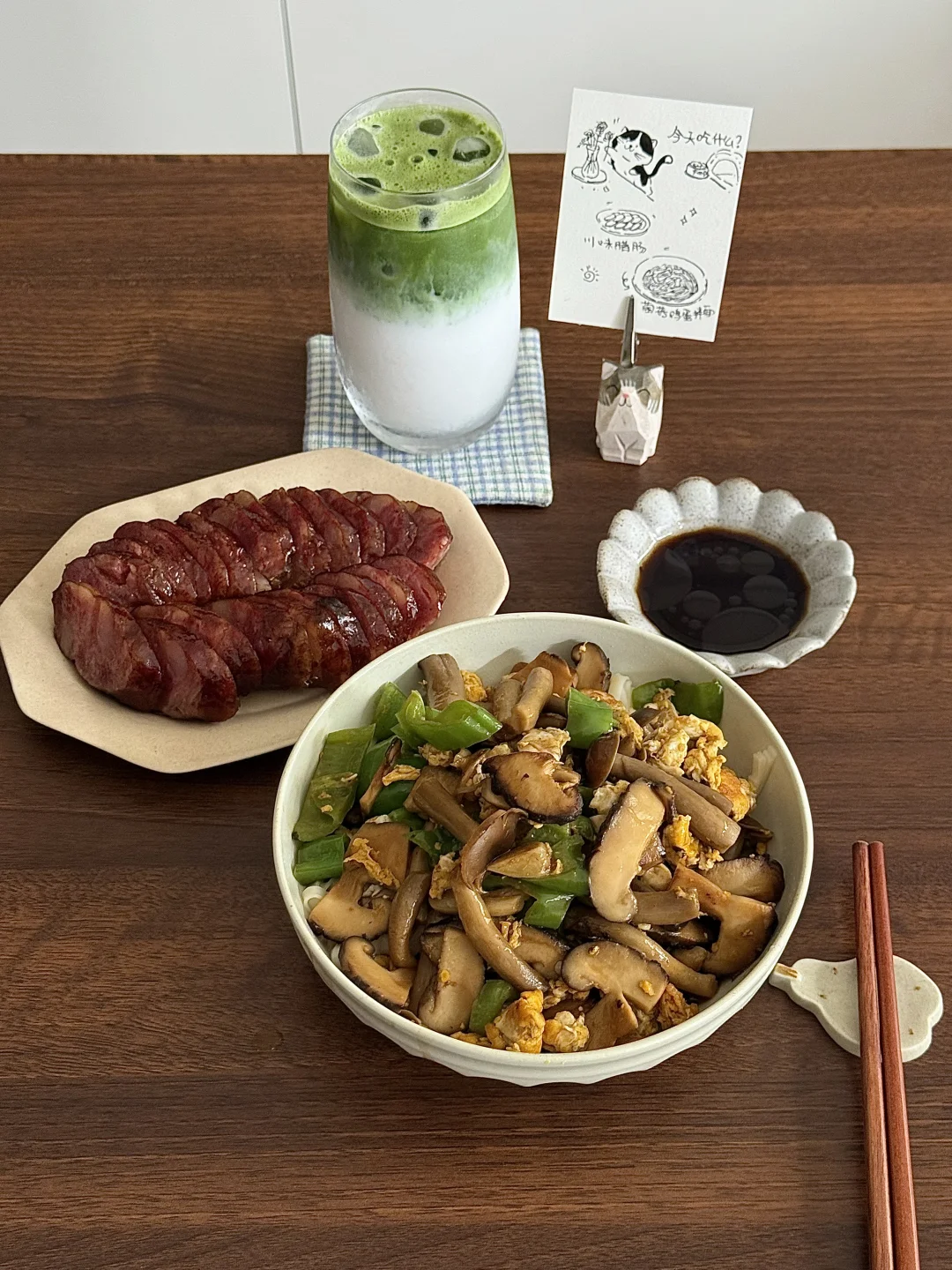 ( ๑•̀ㅂ•́)و✧ 🍲鲜掉眉毛菌菇鸡蛋盖面