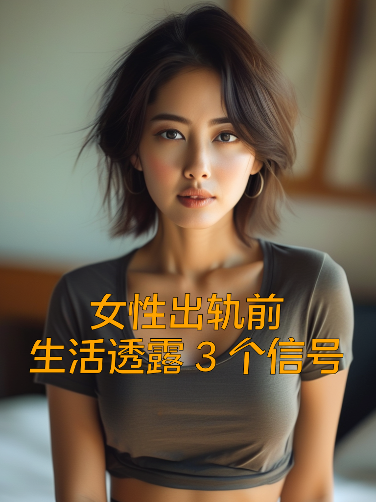 女性出轨前，生活透露3个信号