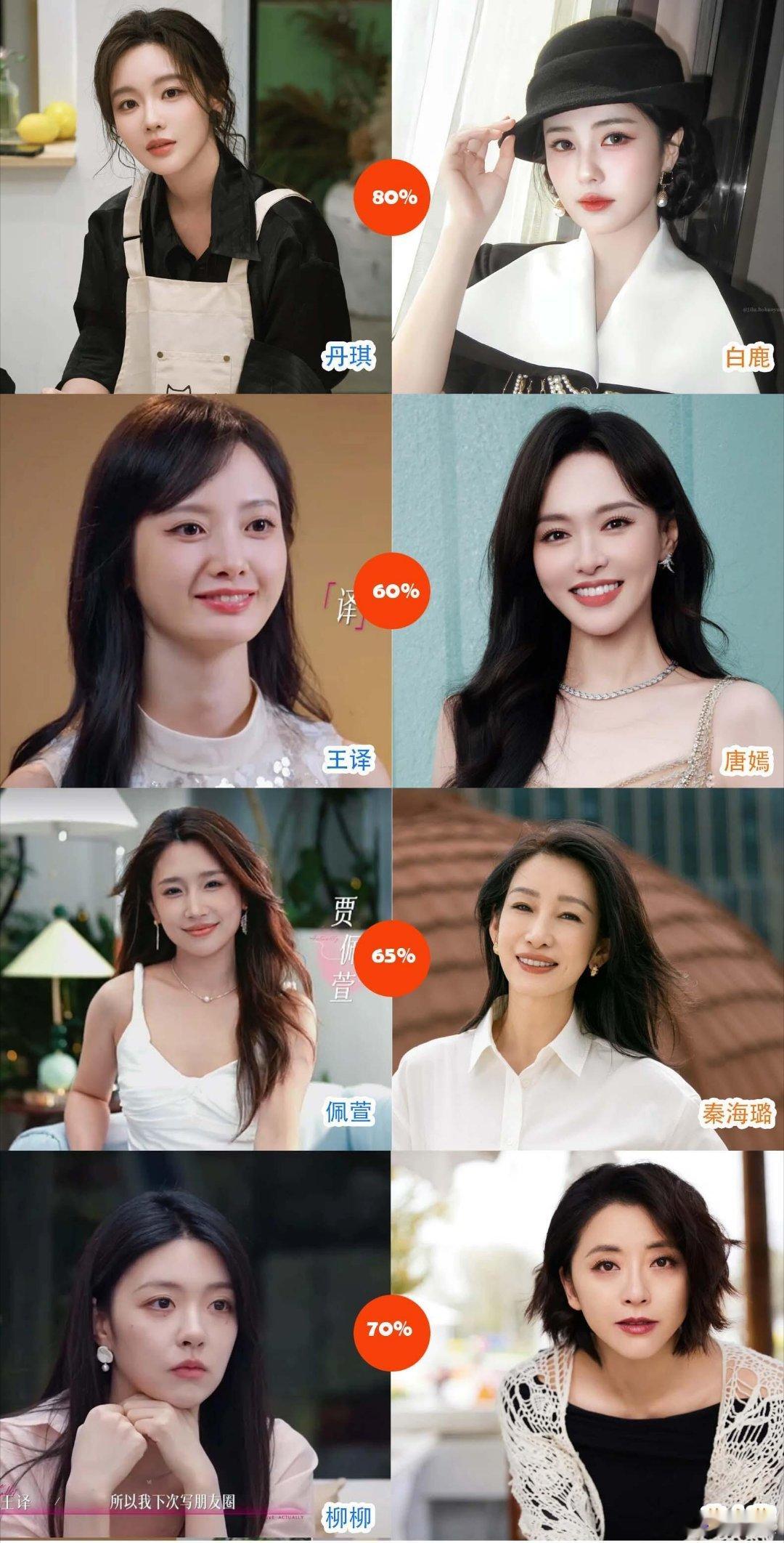 半熟恋人5的女嘉宾，好像都有明星的影子。不知是巧合还是选角导演的"巧思″半熟恋人