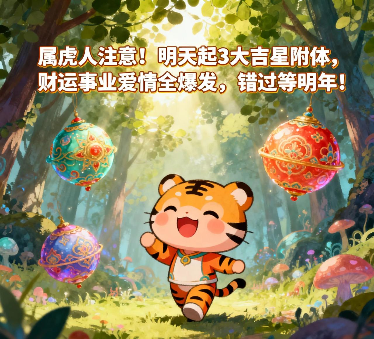 属虎人注意！明天起3大吉星附体，财运事业爱情全爆发，错过等明年！别划走！属