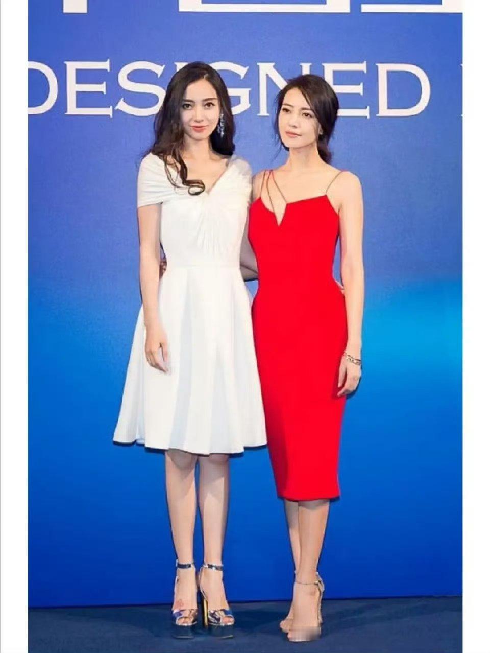 Angelababy到底有多高，高圆圆居然比她矮半个头，不过真的很美啊