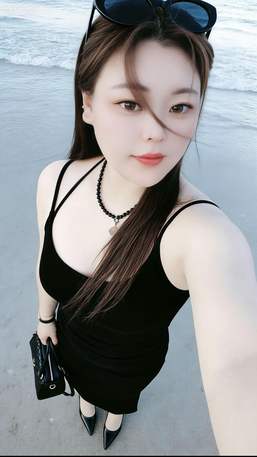 海边吹吹风，感觉真好！