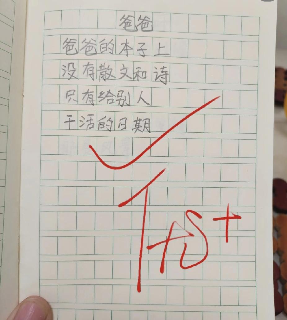 满分作文《爸爸》，本子里藏着生活重量