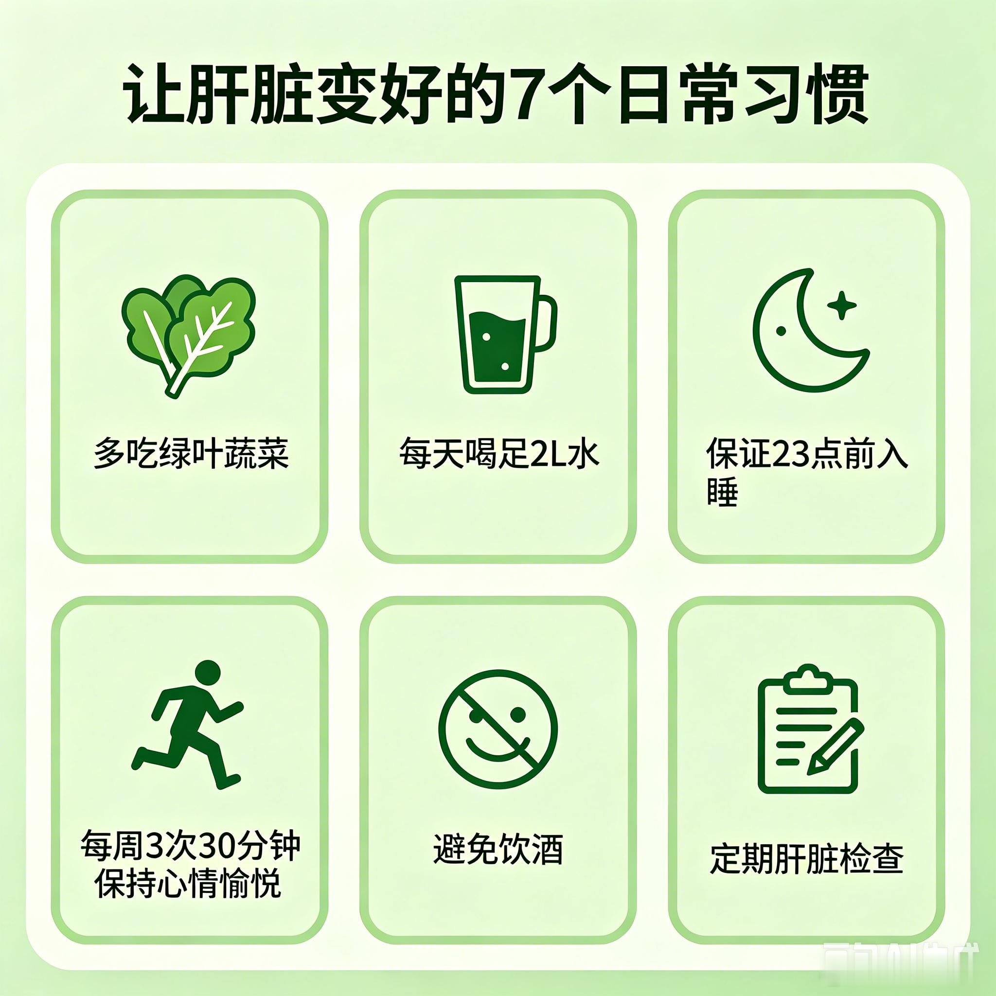 让肝脏变好的7个日常习惯体检报告拿到手，闺蜜当场脸都白了——脂肪肝。医生没开药，