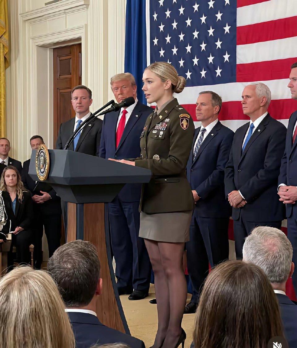 特朗普的审美水平没毛病，在他的任上官员肤色深的少，不男不女的几乎看不到，发言人都