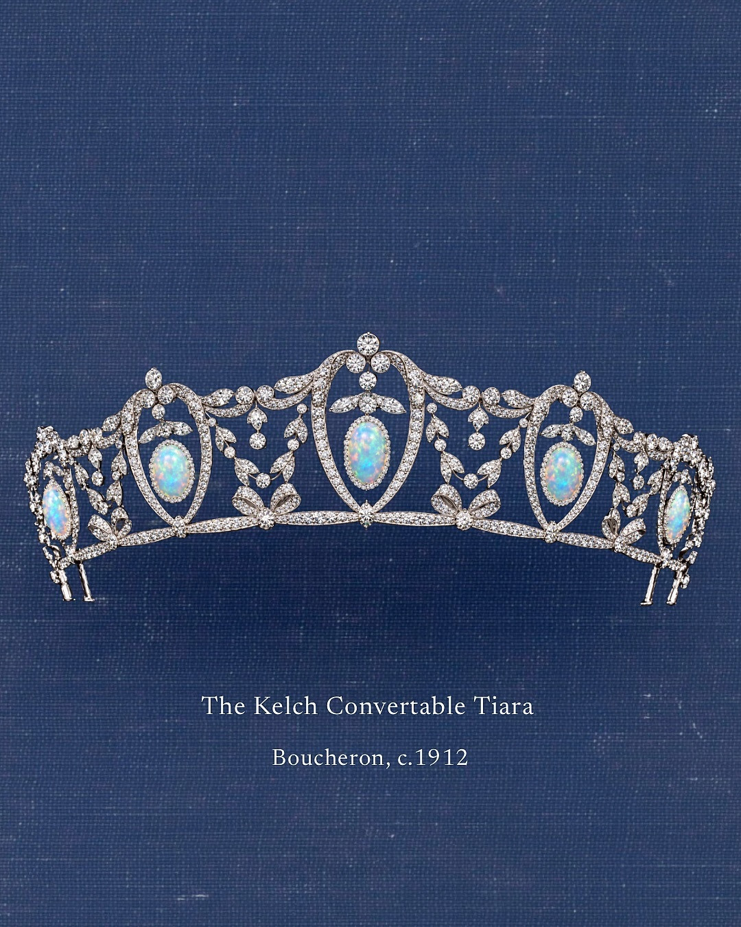 👑🌈欧泊王冠｜从拉利克充满自然灵气的新艺术风格，到卡地亚1930年代的华丽设计，再到当代珠宝设计