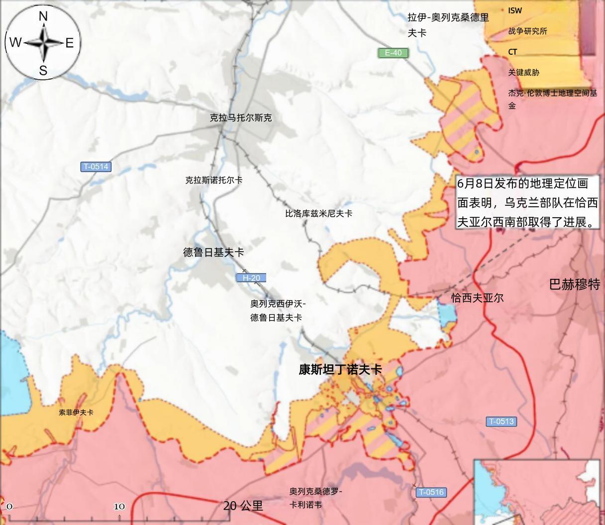 决战双子城之外围争夺：南北夹击，俄军加快夺取红利曼6月9日，俄军持续在斯拉维