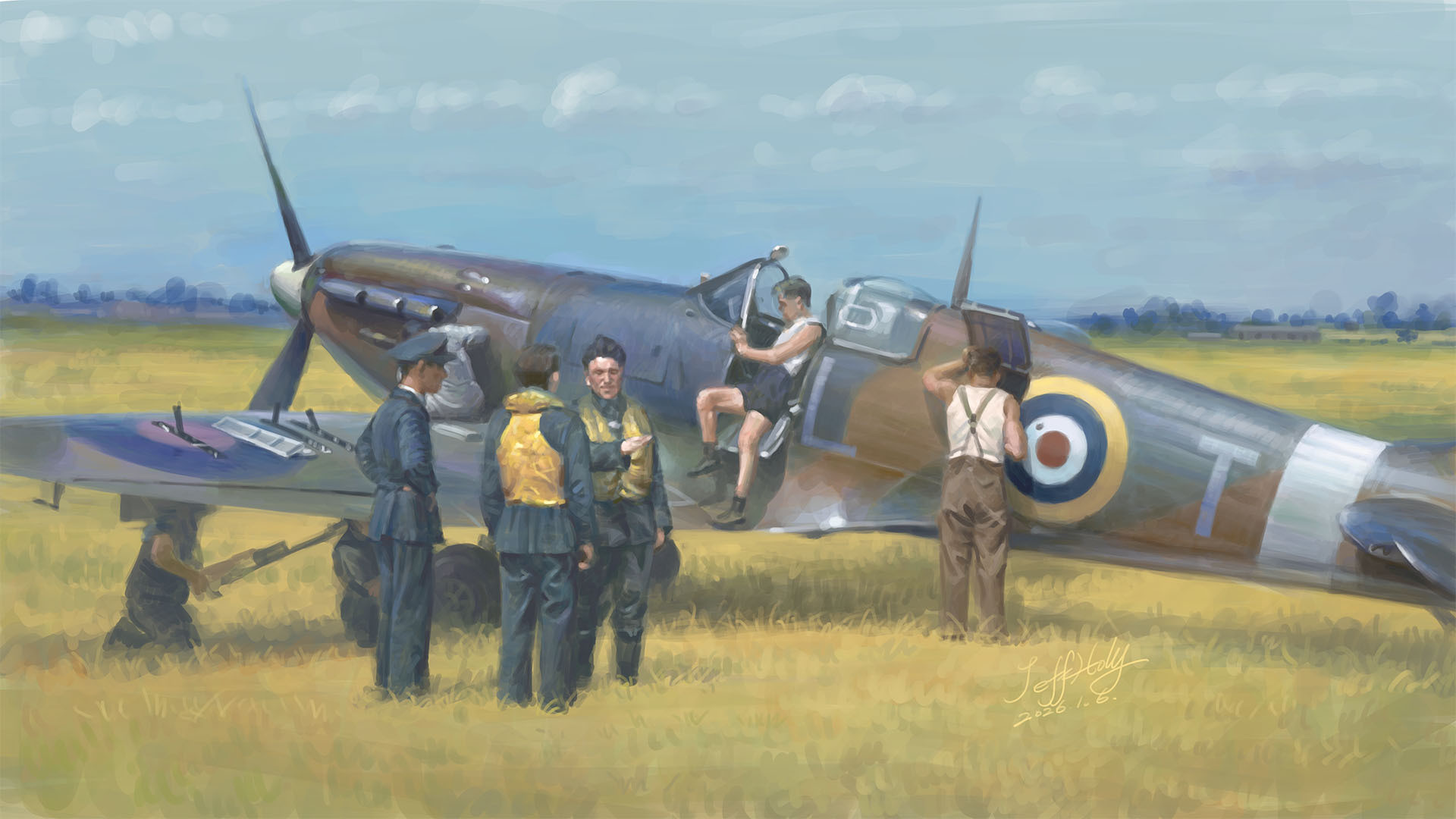 抽空把年前这幅临摹练习搞完，加入画册作为最后一幅