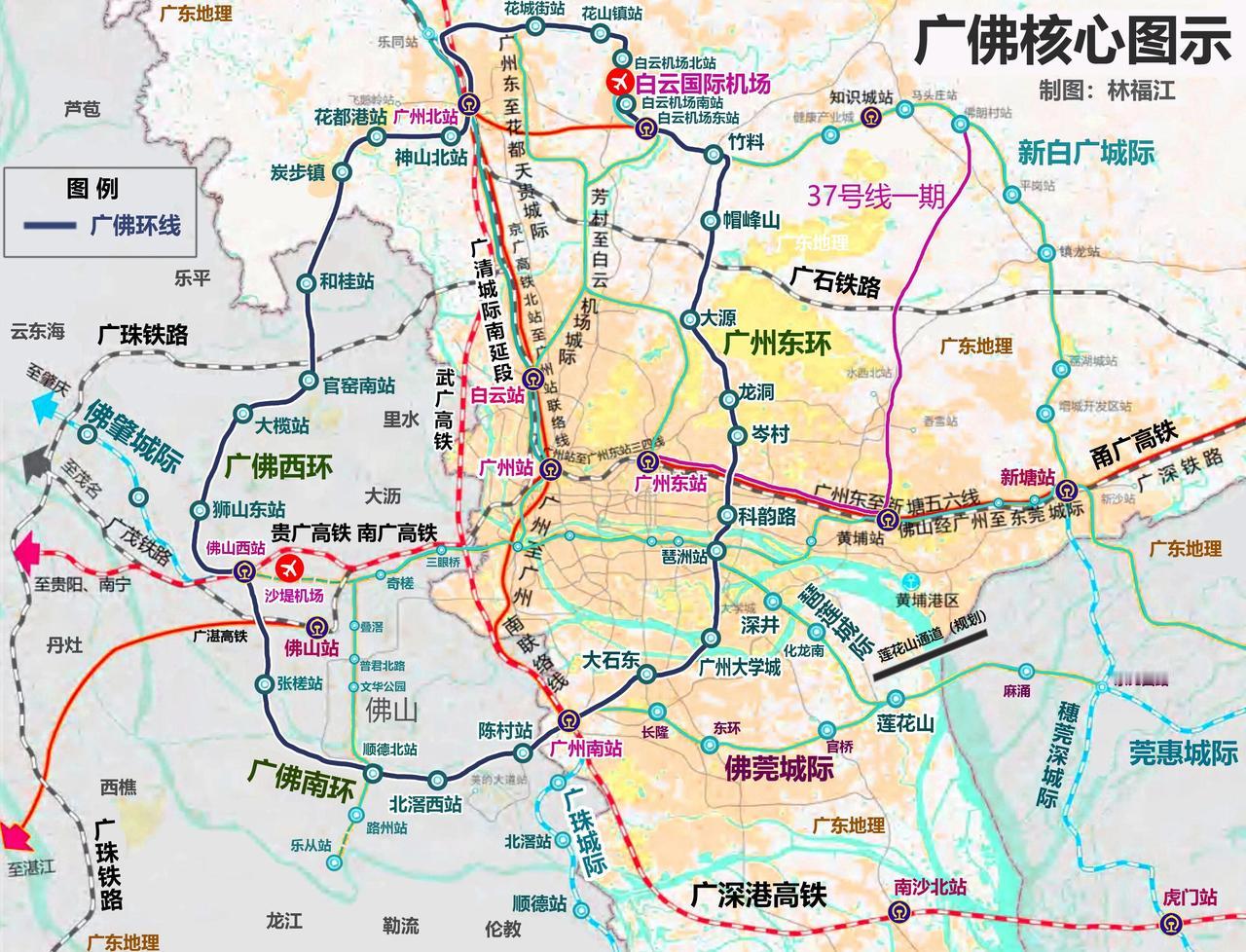 广佛东环城际的开通，对沿线群众出行带来极大便利，广州南站到白云机场有了直达的城际