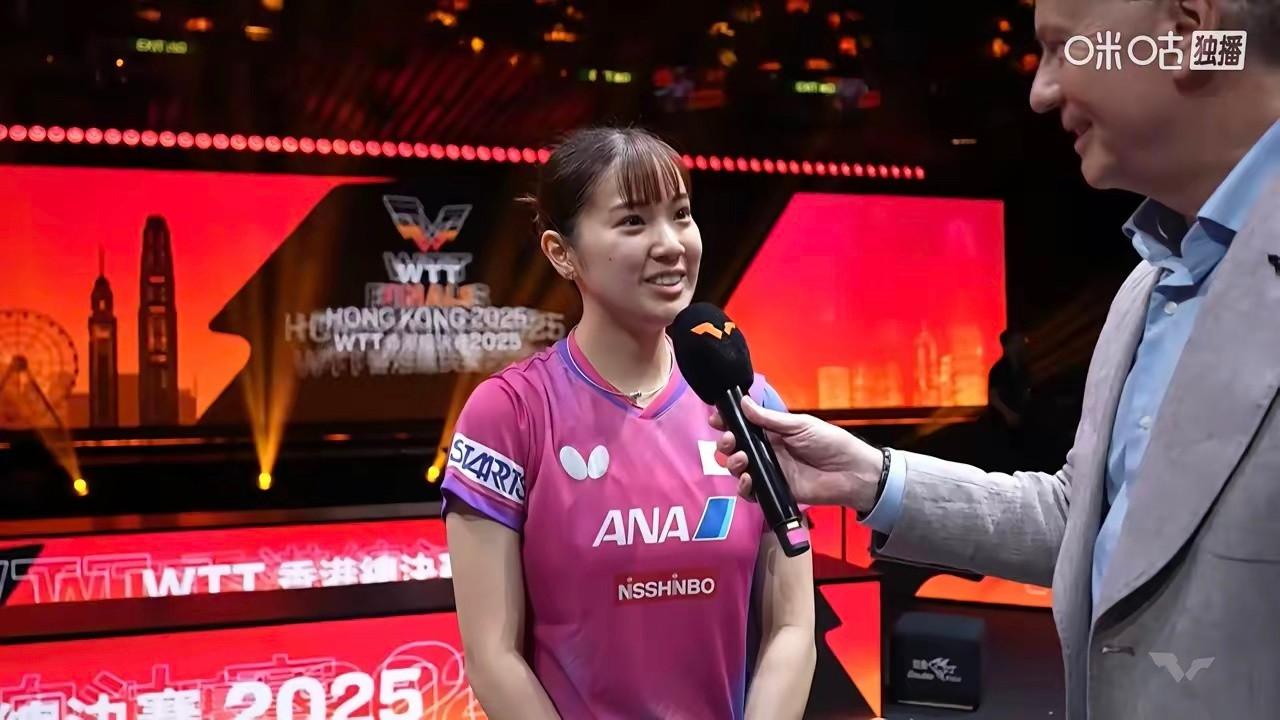 长崎美柚这个举动：张本智和“真该”好好学学！长崎美柚在4-3战胜伊藤美诚后，