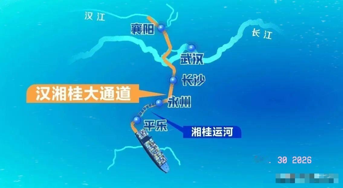 湖北这届政府有高人，今年两会放出大招，甩出了个汉湘桂航运大通道，全长3200公里
