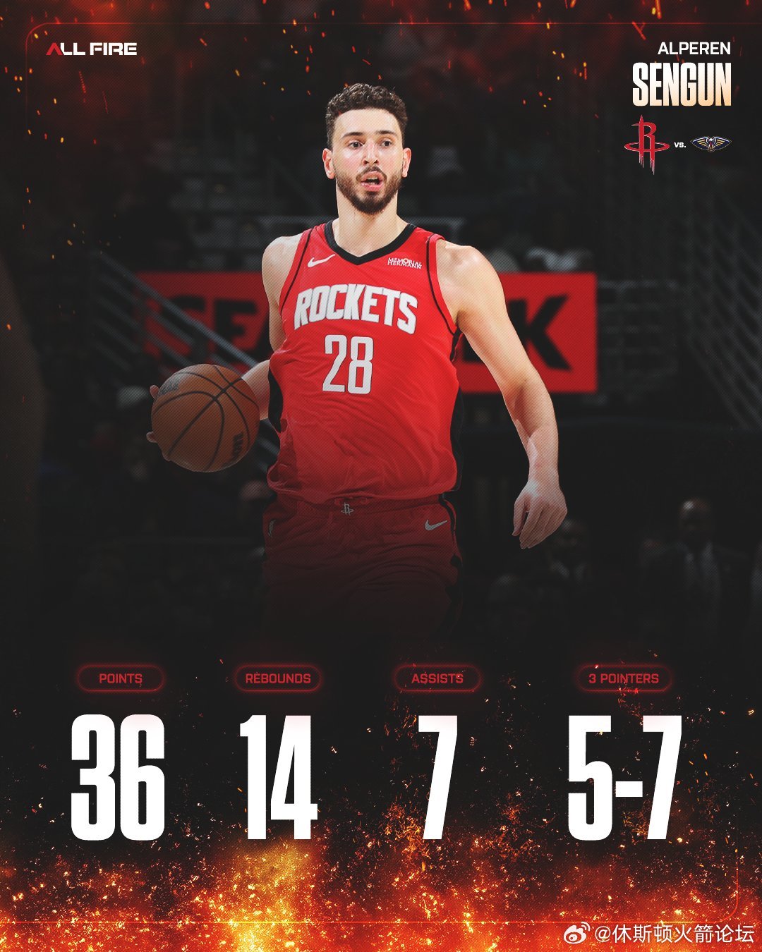 火记LachardBinkley：“我知道有人会说对手不过是鹈鹕，但火箭能让杜